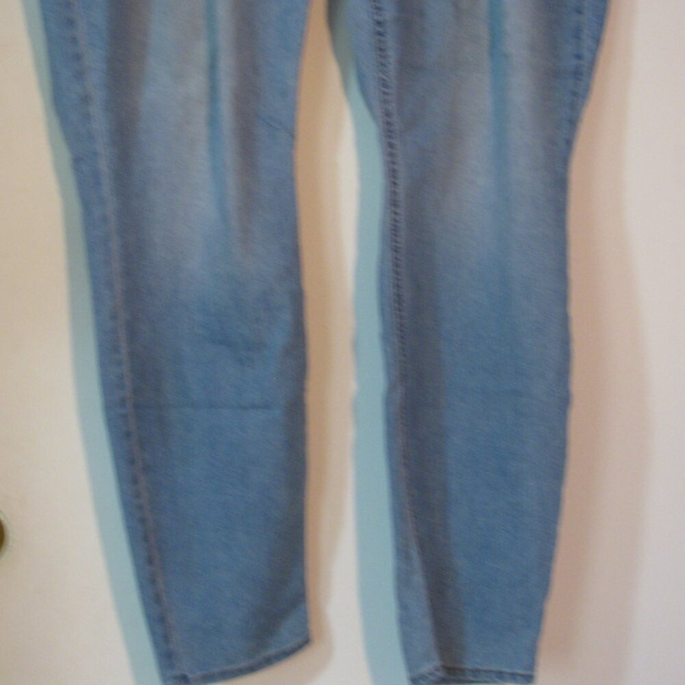 Old Navy Jeans Plus Size 22L 22 Long Blue Jean Denim Super Skinny FINAL - Picture 3 of 7